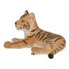 MOJO Wildlife & Woodland Tiger Cub Lying Down Toy Figure, Brown/Black (387009)