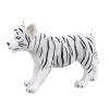 MOJO Wildlife & Woodland White Tiger Cub Standing Toy Figure, Black/White (387014)