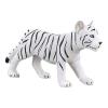 MOJO Wildlife & Woodland White Tiger Cub Standing Toy Figure, Black/White (387014)