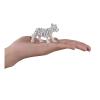 MOJO Wildlife & Woodland White Tiger Cub Standing Toy Figure, Black/White (387014)