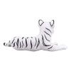 MOJO Wildlife & Woodland White Tiger Cub Lying Down Toy Figure, Black/White (387015)