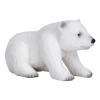 MOJO Wildlife & Woodland Polar Bear Cub Sitting Toy Figure, White (387021)