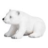 MOJO Wildlife & Woodland Polar Bear Cub Sitting Toy Figure, White (387021)