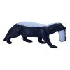 MOJO Wildlife & Woodland Honey Badger Female with Cub Toy Figure, Black/White (387153)