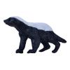 MOJO Wildlife & Woodland Honey Badger Male Toy Figure, Black/White (387181)