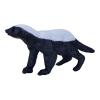 MOJO Wildlife & Woodland Honey Badger Male Toy Figure, Black/White (387181)