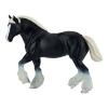 MOJO Farmland Cydesdale Horse Black  Toy Figure, Black/White (381083)