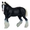 MOJO Farmland Cydesdale Horse Black  Toy Figure, Black/White (381083)