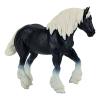 MOJO Farmland Cydesdale Horse Black  Toy Figure, Black/White (381083)