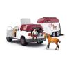 SCHLEICH Horse Club Mobile Vet with Trailer Toy Playset (42704)