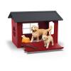 SCHLEICH Farm World Dog Kennel with Golden Retrievers Toy Playset (42722)