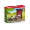 SCHLEICH Farm World Pony Box with Mustang Mare Toy Playset (42724)