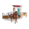 SCHLEICH Horse Club Horsebox with Hannah & Cayenne Toy Playset (42710)