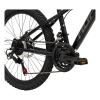HUFFY Korros 24-Inch 21-Speed Black Hardtail Mountain Bike (24382W)