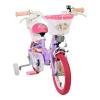 VOLARE Unicorn Purple 12-Inch Girls Children's Bike (61281)