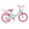 VOLARE Unicorn Green 16-Inch Girls Children's Bike (61683)