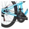 HUFFY Marker 26-Inch Matte Sky Blue Full Suspension 21-Speed Girls and Womens Mountain Bike (26970W)