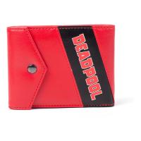 MARVEL COMICS Deadpool Logo Tri-fold Wallet, Red/Black (MW261704DEA)