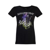 DISNEY Maleficent Gel Printed T-Shirt, Female, Large, Black (TS247342MMA-L)
