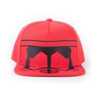 STAR WARS Rise of Skywalker Red Trooper Mask Snapback Baseball Cap, Unisex, Red (SB181107STW)