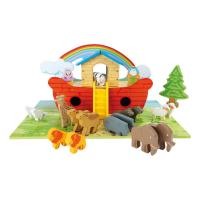 LEGLER Small Foot Noah's Ark Wooden Kid's Playset, Unisex, 3 Years or Above, Multi-colour (3120)