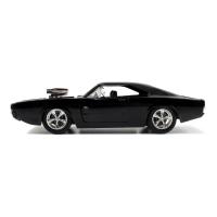 FAST & FURIOUS Furious 7 Dom's T1970 Dodge Charger R/T Die-cast Toy Muscle Car, Unisex, 1:24 Scale, 8 Years or Above, Black (253203012)