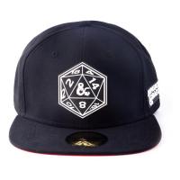 HASBRO Dungeons & Dragons Dice Patch Snapback Baseball Cap, Black (SB125520HSB)