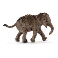 SCHLEICH Wild Life Asian Elephant Calf Toy Figure, 3 to 8 Years (14755)