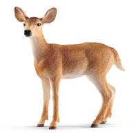 SCHLEICH Wild Life White-Tailed Doe Toy Figure, 3 to 8 Years (14819)