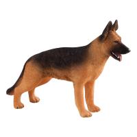 ANIMAL PLANET Farm Life German Shepherd Dog Toy Figure, Three Years and Above, Black/Brown (387260)