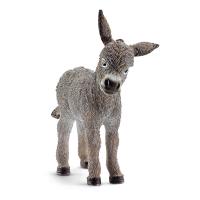 SCHLEICH Farm World Donkey Foal Toy Figure, Grey, 3 to 8 Years (13746)