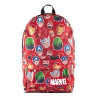 MARVEL COMICS Characters All-Over Print Backpack, Red/Black (BP664172MVL)