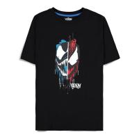 MARVEL COMICS Venom Two-toned Coloured Graphic T-Shirt, Male, Medium, Black (TS187386SPN-M)