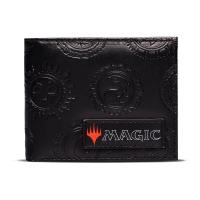 HASBRO Magic: The Gathering Logo with Embossed Symbols Bi-fold Wallet, Male, Black (MW074865HSB)