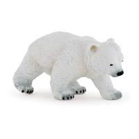 PAPO Wild Animal Kingdom Walking Polar Bear Cub Toy Figure, Three Years or Above, White (50145)