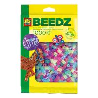 SES CREATIVE Beedz Iron-on Beads 1000 Mix Glitter, 5 Years and Above (00746)