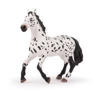 PAPO Large Figurines Large Appaloosa Horse Toy Figure, 3 Years or Above, White/Black (50199)