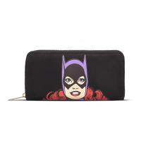 DC COMICS Batgirl Character Print Zip Around Wallet, Female, Black/Purple (GW421347BTM)