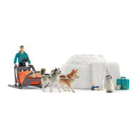 SCHLEICH Wild Life National Geographic Kids Antarctic Expedition Toy Playset, 3 to 8 Years, Multi-colour (42624)