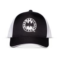 DC COMICS Batman Logo Adjustable Cap, Black/White (BA750236BTM)