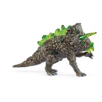 SCHLEICH Eldrador Creatures Stone Triceratops Toy Figure (70828)