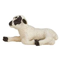 MOJO Farmland Black Faced Lamb Lying Down Toy Figure (387060)