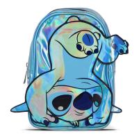 DISNEY Lilo & Stitch 3D Stitch-blue Patch Shiny Mini Backpack (MP733786DNY)