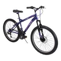 HUFFY Extent 24-inch 18-Speed Midnight Purple Children's Hardtail Mountain Bike (64359W)