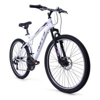 HUFFY Extent 26-inch 18-Speed Gloss White Hardtail Mountain Bike (66350W)