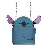 DISNEY Lilo & Stitch Cute & Fluffy Stitch Micro Bag, Blue (MI067634DNY)