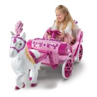 HUFFY Disney Princess Royal Horse and Carriage 6v Battery-Powered Electric Children's Ride-on (17398W)