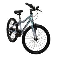 HUFFY Literide 20in Alloy 7-Speed Titanium Sky Blue and Grey Junior Boys Bike (23005W)
