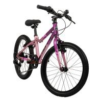 HUFFY Literide 20in Alloy 7-Speed Neon Nebula Pink and Grey Junior Girls Bike (23015W)