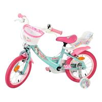 VOLARE Unicorn Green 14-Inch Girls Children's Bike (61478)